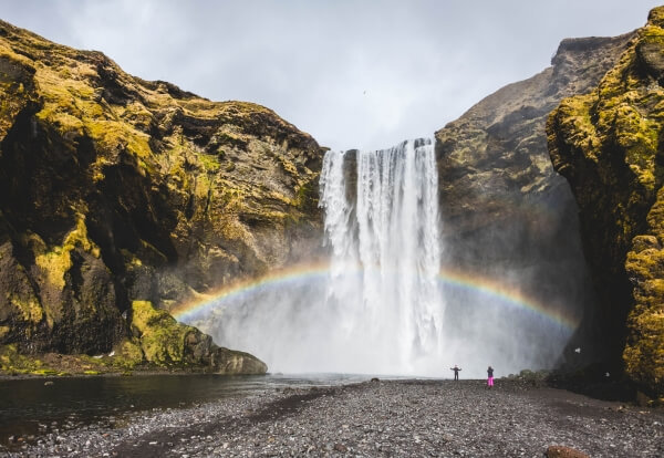fantastic Skogafoss waterfall iceland